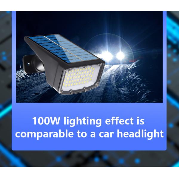 Solar Powered 53 Led Garden Lights Ip65 Waterproof Outdoor Lawn Light with CRI Ra 80