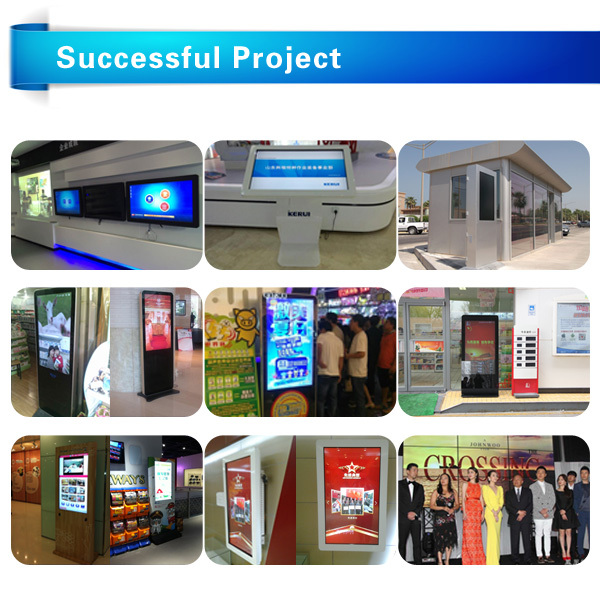 A barra esticada 28 polegadas LCD indica o quiosque do Signage de Digitas para ônibus e estações de metro