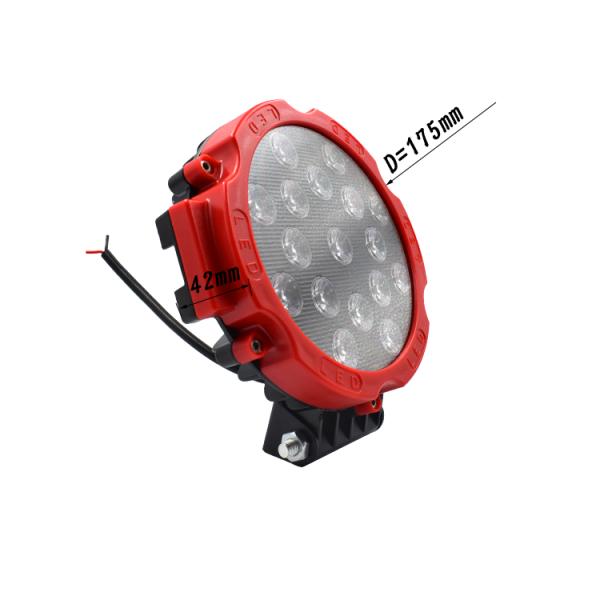 51W High Power LED Driving Lamps , 7 Inches Off Road Driving Lights