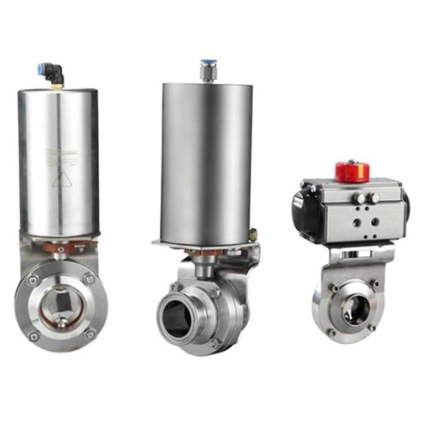 DIN IDF DN10-DN300 Stainless Steel Sanitary Valves 12 Inch Butterfly Valve