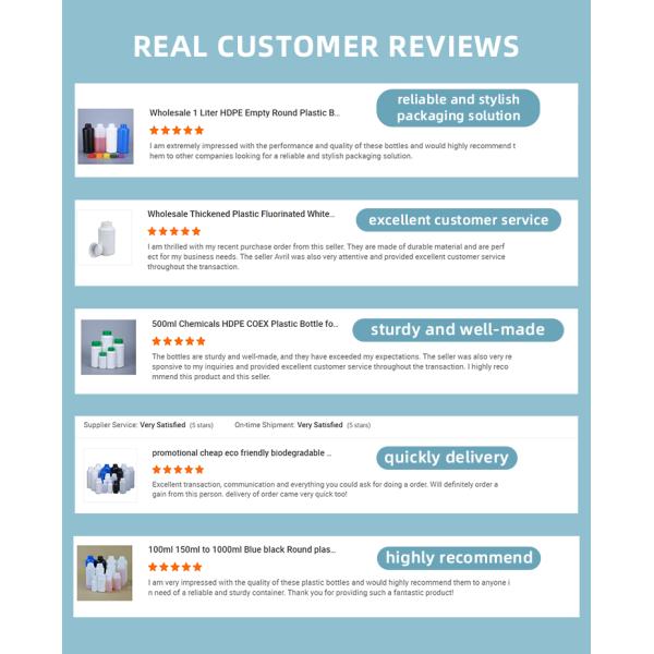 HDPE пластиковые жидкие удобрения бутылки химическая упаковка 100 мл 250 мл 500 мл 1000 мл