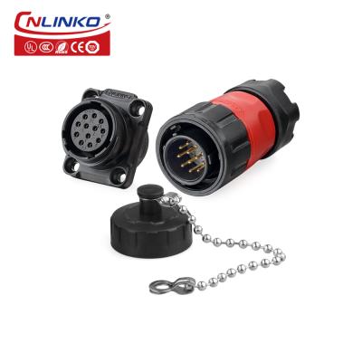 12 Pin Cnlinko Plug and Socket 12 Pin Wiring Harness Multi  Wire Connector Pins Cable Socket Connector