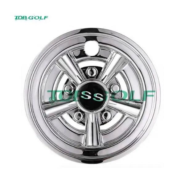 Finir en aluminium de Chrome électrique et enjoliveur 8inch de chariot de golf de gaz