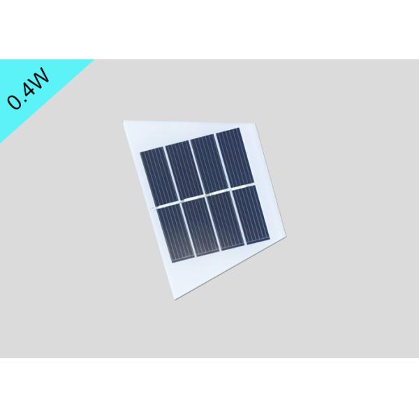1 Year Warranty Miniature Solar Panel 2v 0.4w Frosted Glass Front Cover 85*53mm