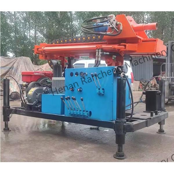 Small Hydraulic Wheel Type Water Drilling Rig 200m Borehole Drilling Machine for sale