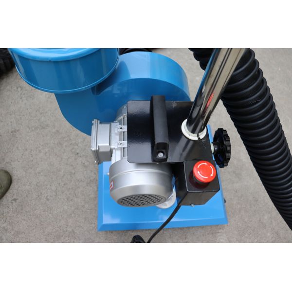Portable Exhaust Extractor with Dual Nozzles Mobile Fume System for Dual Tailpipe Vehicles