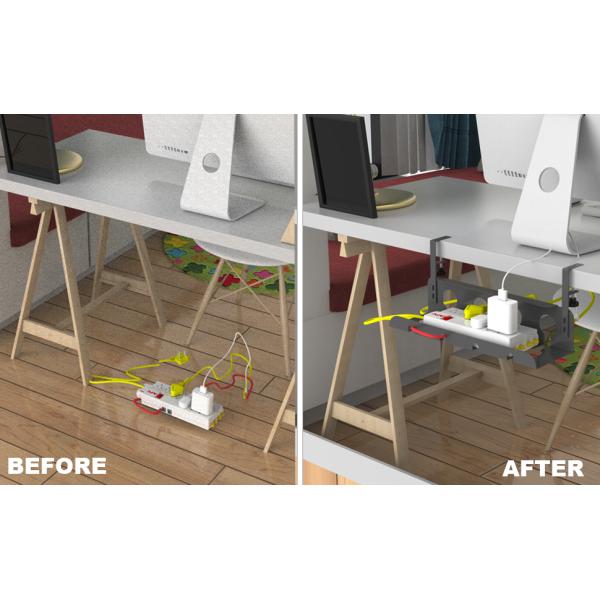 Under Desk Cable Wire Management Tray with Powder Coating and ISO ROHS Certificate
