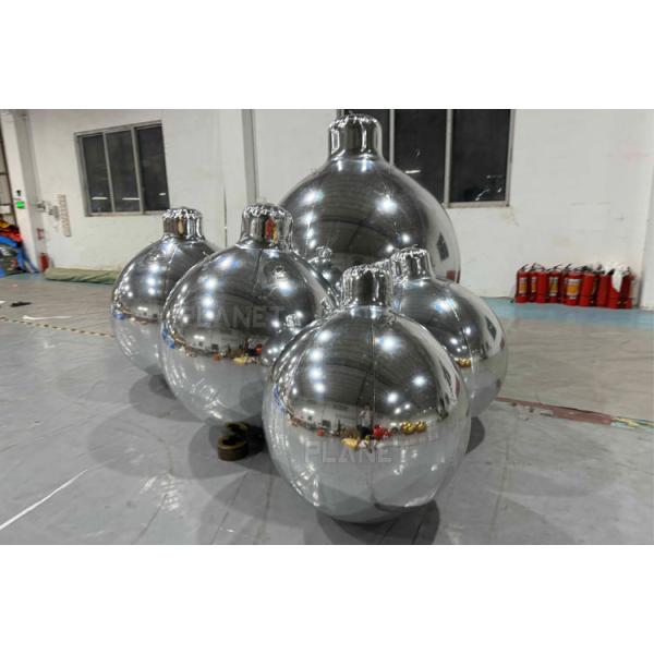 Giant Xmas Inflatable Christmas Ball Ornaments Mirror Ball Hanging inflatable Mirror Effect Ornaments Balls