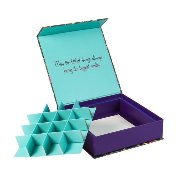 Customized Empty Wedding Chocolate Packaging Gift Boxes Recyclable Magnetic Paper with Sponge Liner Matt Lamination Handling