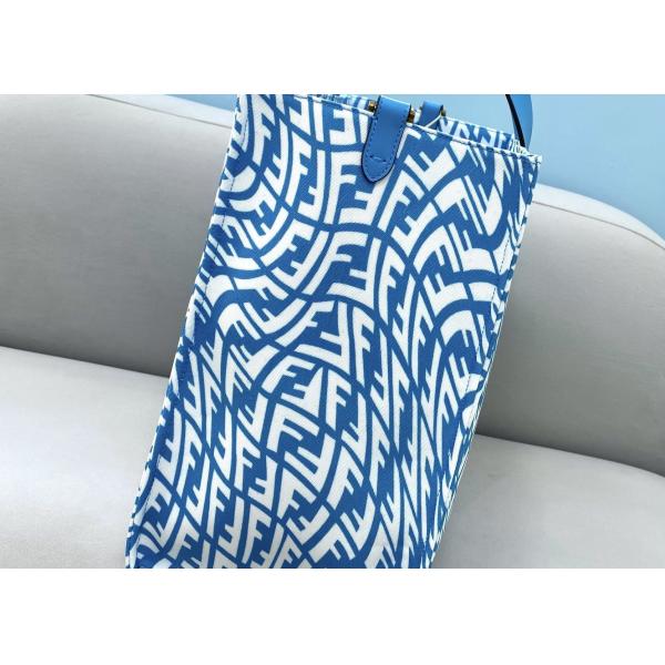 Lady Blue 3D Effect Shopping Psychedelic Tote Bag Capsule Series