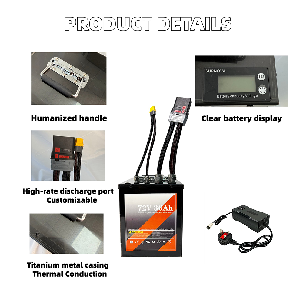 76V 36AH Solid State Lithium Ion Battery Pack For Electric Motorcycles Scooters