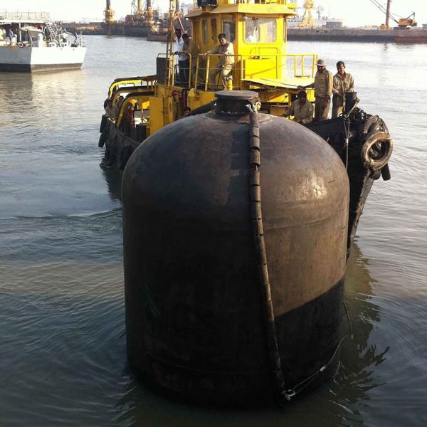 D3.3*L6.5m Foam Filled Submarine Fenders Hydro Pneumatic Rubber Fender