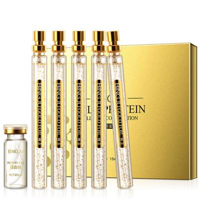 Bingju Gold Protein Peptide 15ml*5 Thread Face Lift Reduce Small Wrinkles
