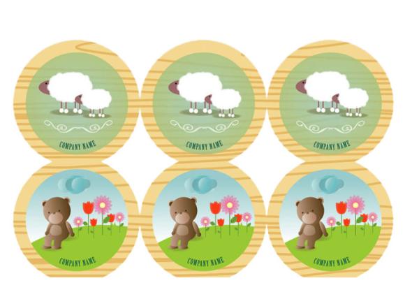 O projeto decorativo suas próprias etiquetas, vinil personalizou as etiquetas do negócio permanentes