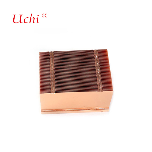 Buckle Copper Fin Heat Sink for Power Supply Optical Module Cooling Plate