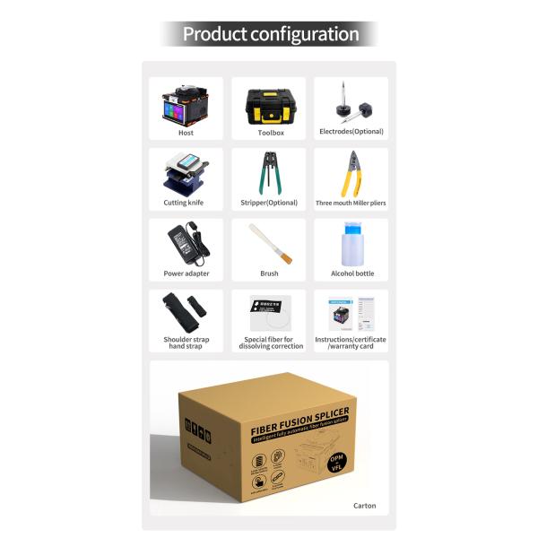 FTTH оптоволоконная сварочная сплицевая машина 6 Моторы оптоволоконный сплицевый сплисер
