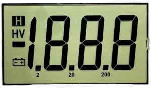 Positive Reflective 6 O′ Clock Segment TN LCD Display For Electronic Product