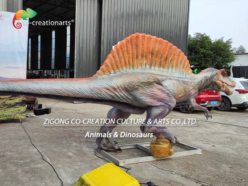 Динозавры Spinosaurus тематического парка в натуральную величину Animatronic для спортивной площадки парка атракционов