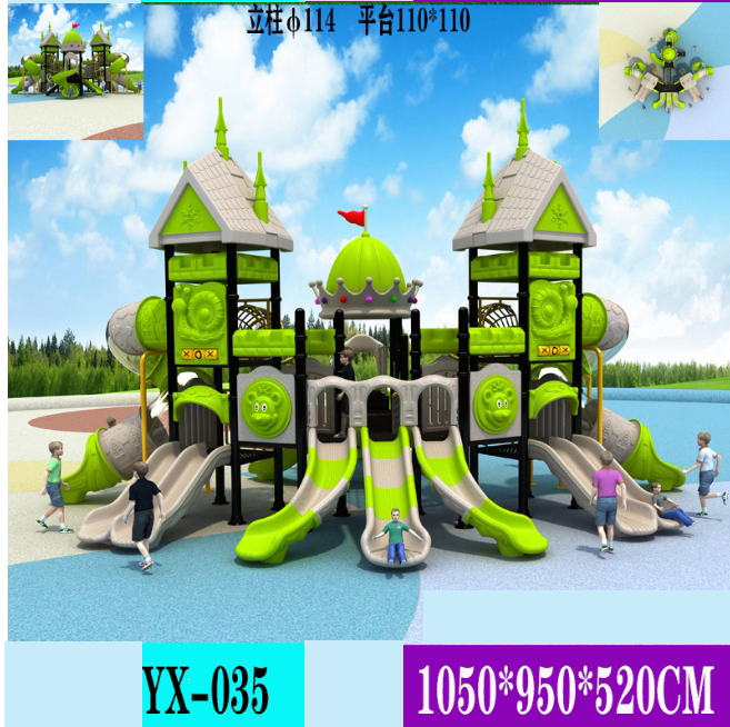 Durable Plastic Slid Outdoor Playground Equipment For KindergartenThemed Kids Playground Slide Plastic Play Structure Combination Slide For Schools