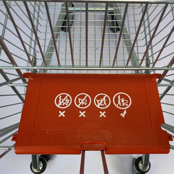 вагонетка покупок металла большой емкости 150L складная с местом ребенка