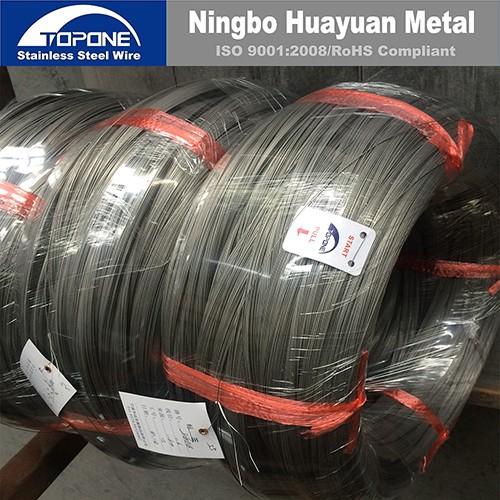 RosH Certified 1.2mm 304 Stainless Steel Spring Wire with Bright Coating and Soap-coated Finish