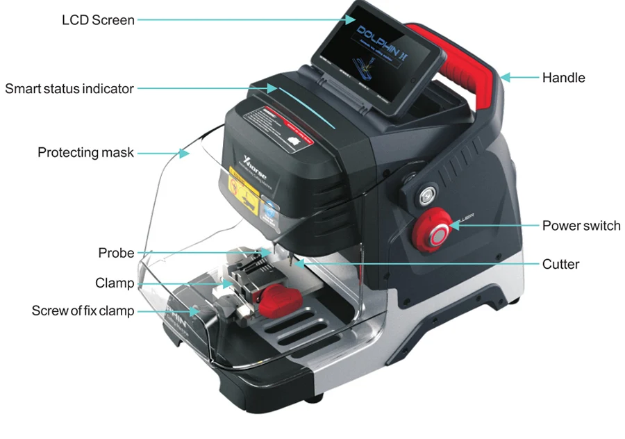 Xhorse Dolphin XP005L Dolphin II Key Cutting Machine And VVDI Key Tool Max Pro