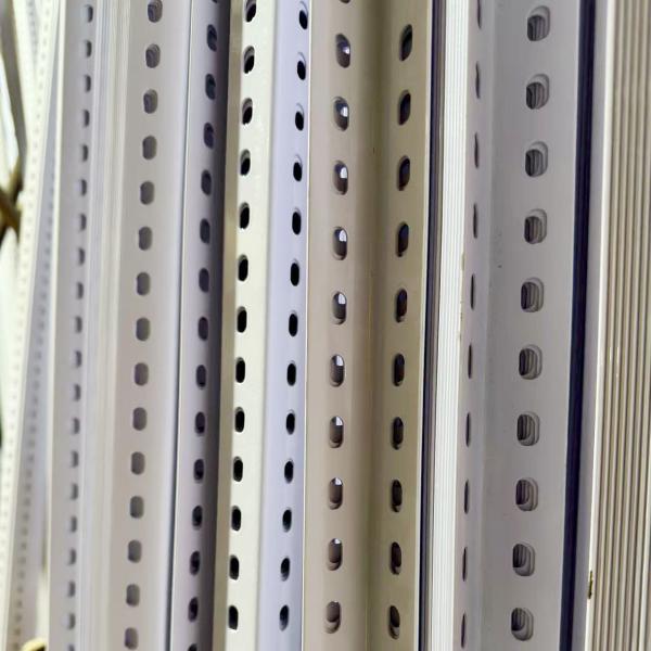 100–200Kg/Level Industrial Slotted Angle Shelving Rack With Corrosion Resistant Finish