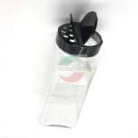 Tipo grande empacotamento plástico do frasco do tampão preto transparente do frasco de sal de banho de 1000ml