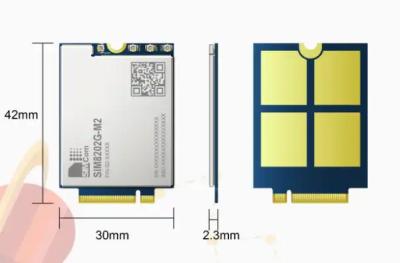 SIM8202E-M2 SIM8202G-M2 Multi-Band 5G NR LTE-FDD LTE-TDD HSPA+ módulo que suporta R15 5G NSA/SA até 2,4Gbps