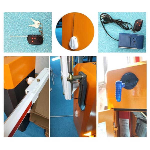 LED Light Automatic Barrier Gate with 3M-6M Arm and 120W Straight Boom for Secure Vehicle Access