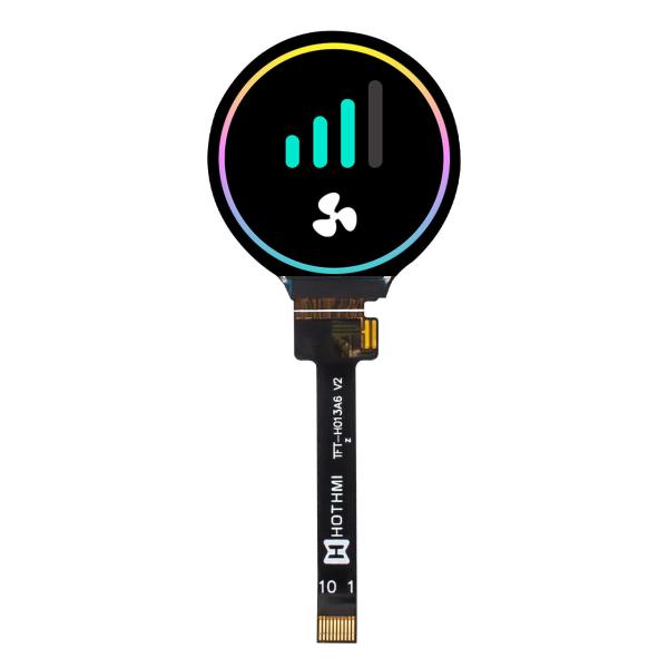 1.3 Inch Round TFT LCD Display | 240x240 Resolution | GC9A01 Driver