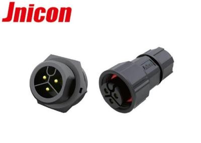 Pin impermeável do conector de alimentação 3 do travamento de parafuso, conectores da iluminação da paisagem IP67