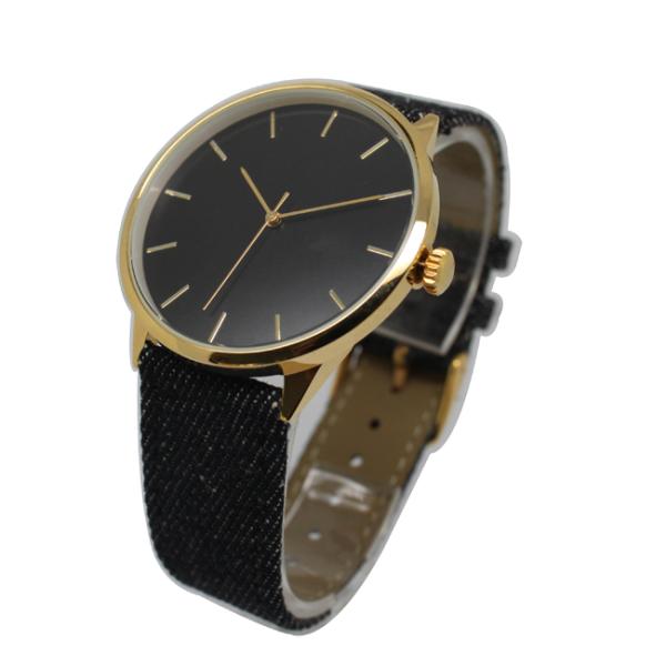 Sport / Fashion Style Alloy Wrist Watch With Black Fabric Strap , Water Resistant