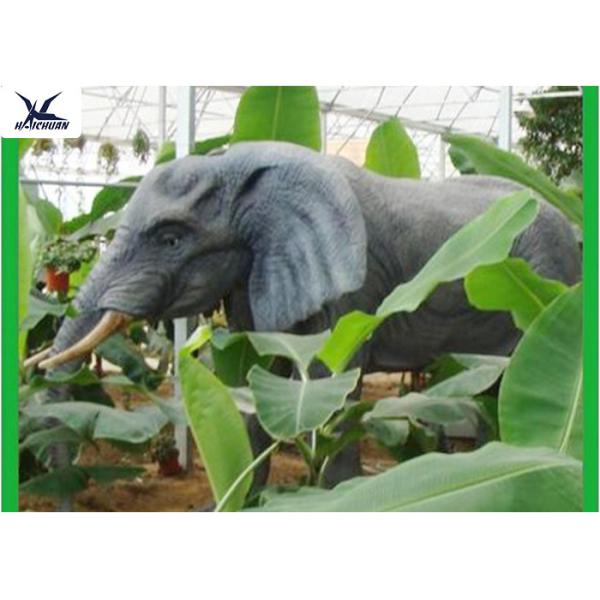Life Size Animatronic Elephant Garden Ornaments Zoo Park Decorative Statues