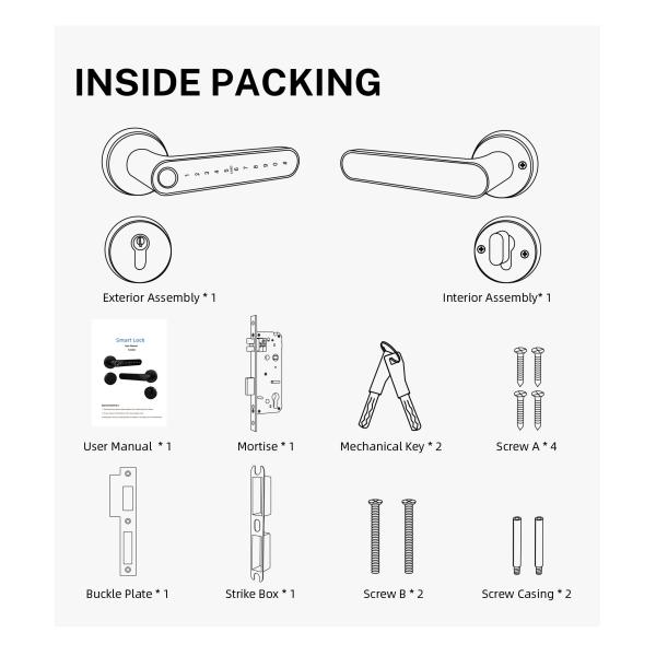 Замок умной электрической ручки деревянный для жилого