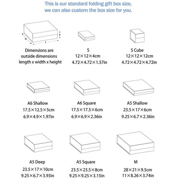 Glitter Paperboard Foldable Magnetic Box Packaging Flat Pack Magnetic Gift Boxes