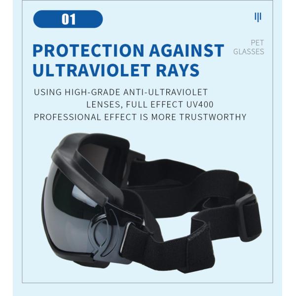 Gafas de sol para perros Gafas para mascotas Ojos para la nieve Playa Motocicleta Perros Gafas de protección Raza