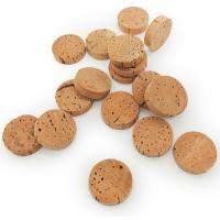 Diamètre 26.5mm Cork Discs Thickness 6mm pour les bouchons jumeaux de disque de lièges de vin