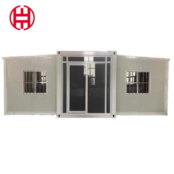 Vila pré-fabricada de aço 2 quartos Container moderno Casa expansível com suporte online