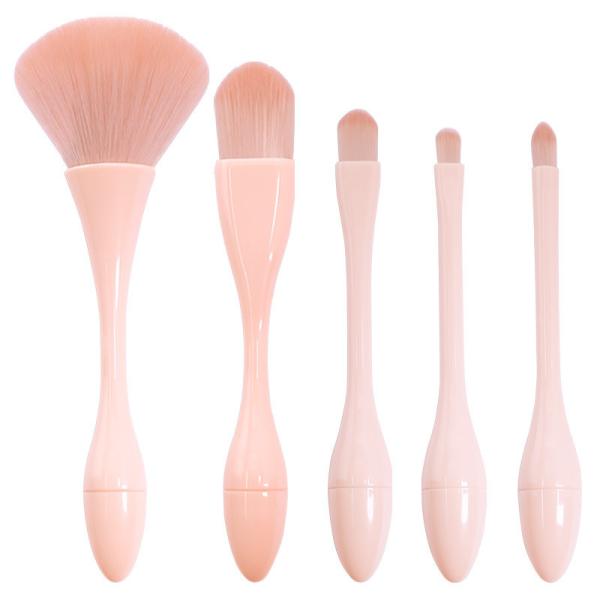 Ferramenta cosmética 155*65*35mm da beleza da escova lisa da fundação do pó da cabeça do cabelo mini