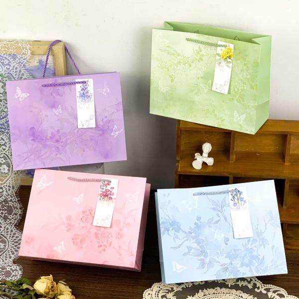 Sac cadeau papillon épaissit Sac d'emballage d'anniversaire Sac de transformation Sac cadeau de remise de diplôme Sac à main simple Sac de magasinage