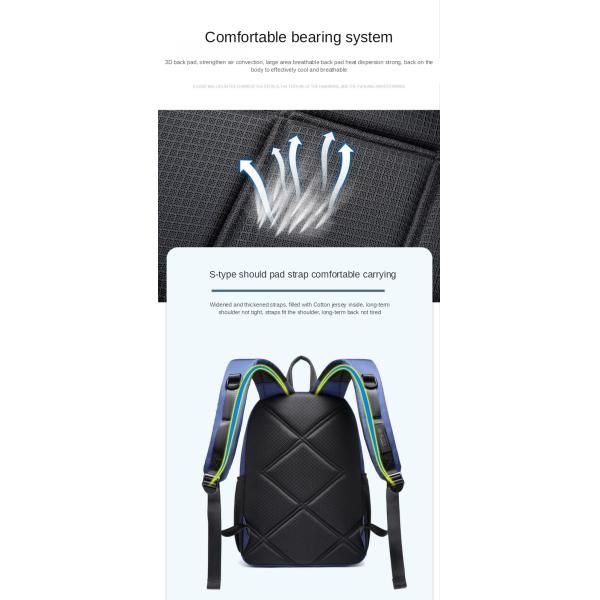 Wear Resistant Waterproof Travel Fashion Backpack 0.58kg Nylon Duffle Bag