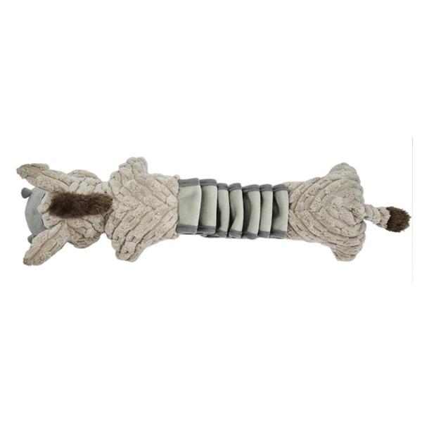 Plush Donkey Dog Toy Squeaky Interactive Chew Tug Toy For Small Medium And Large Dogs