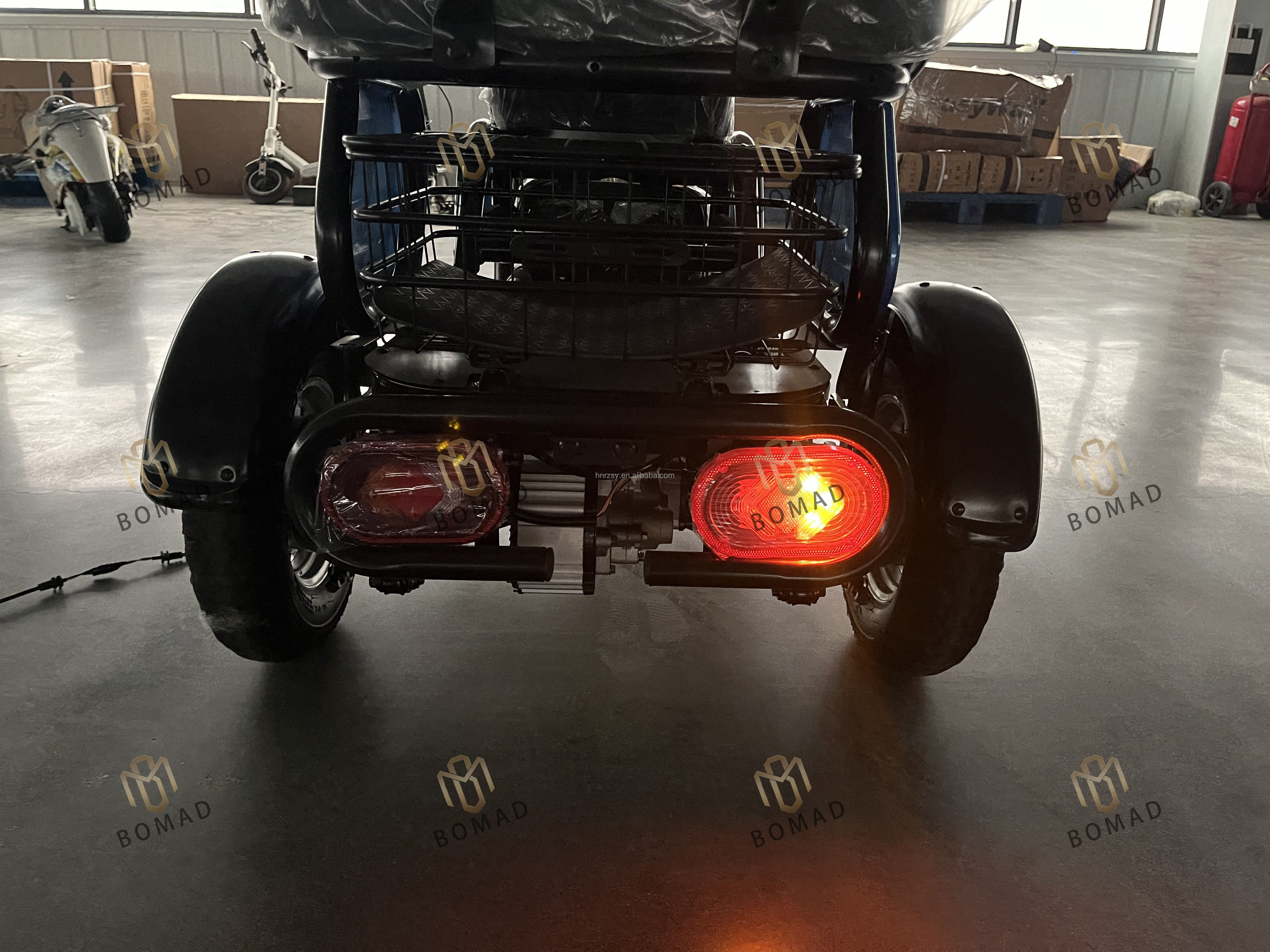 2024 Adult Cargo Electric Tricycle Motorcycle Bike with 3 Wheels Driving Mileage 50-70km Rear Carrier Battery Position