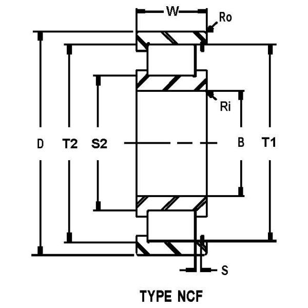 NCF 2956 CV Single Row Roller Bearing / High Precision Self Aligning Bearing