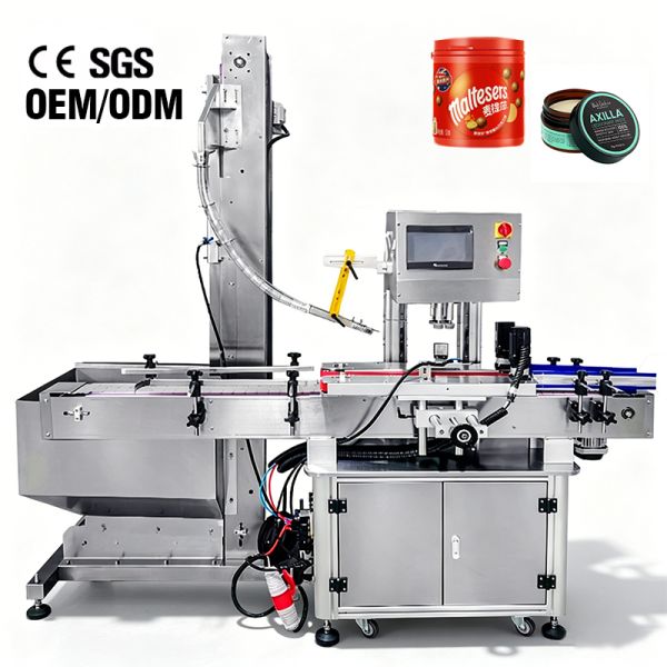 SGS 110V Servo Inline Pet Bottle Capping Machine Single Head SS304