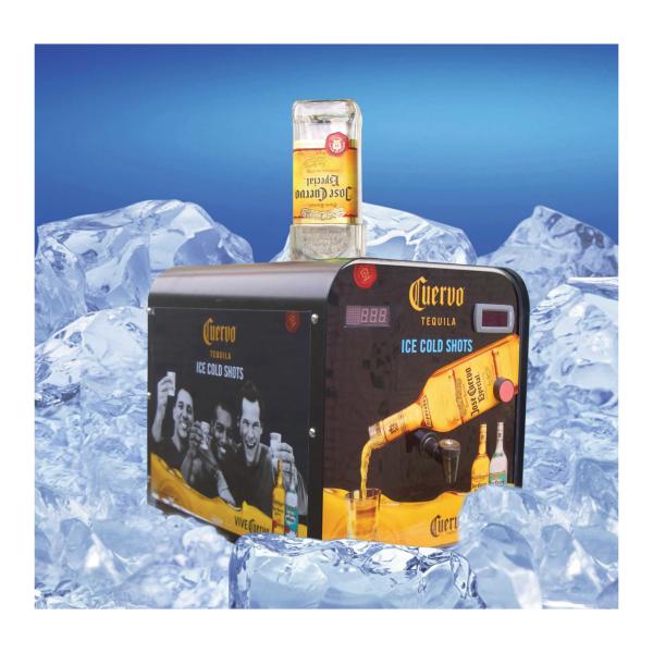 1800ml Capacity Shot Cooler Dispenser , Single Bottle Cold Shot Liquor Chiller