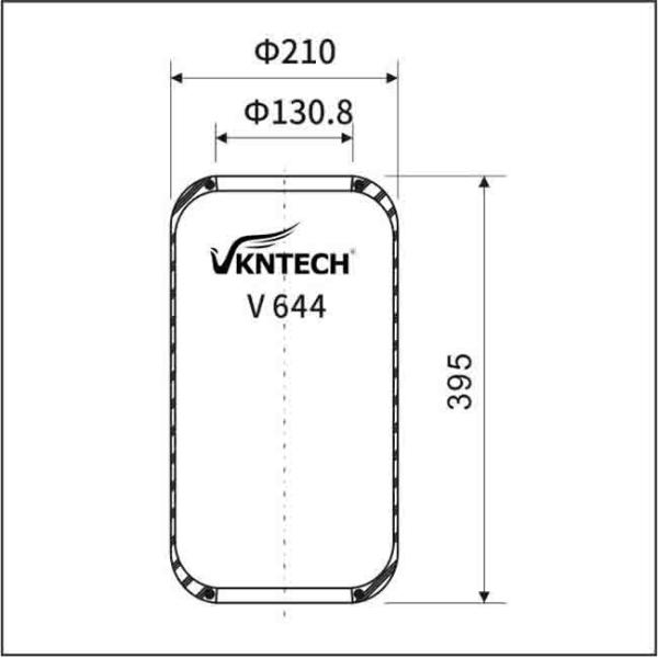 536 905 265 Автобусные воздушные источники 644N DAF 689677 Замена Firestone W01-095-0118 11134445 Bellow VKNTECH V644