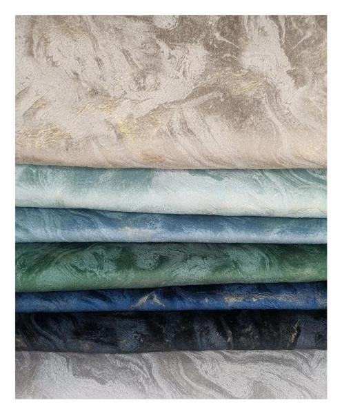 Custom 100% Polyester Embossed Velvet Upholstery Fabric Patterned Velvet Fabric
