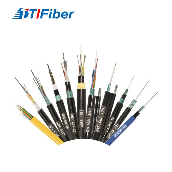 Optical Ftth Fiber Drop Cable 2 / 4 / 6 / 8 Core Single Mode Outdoor Indoor